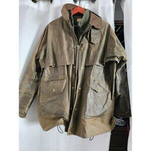 Filson Oil Finish Tin Cloth Jacket With Wool Liner Mens Large